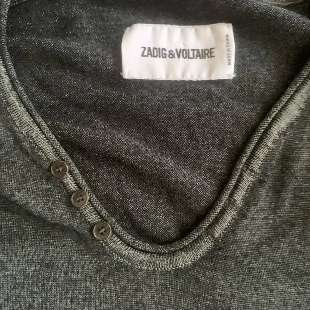 Zadig & Voiltaire Henley Neck Monastir Sweater‎ Size M